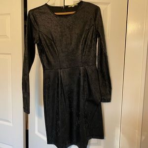 Gianni Bini black asymmetrical cocktail dress